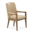 Portrait Dining Arm Chair - Set of 2- Toffee/Sienna Brown
