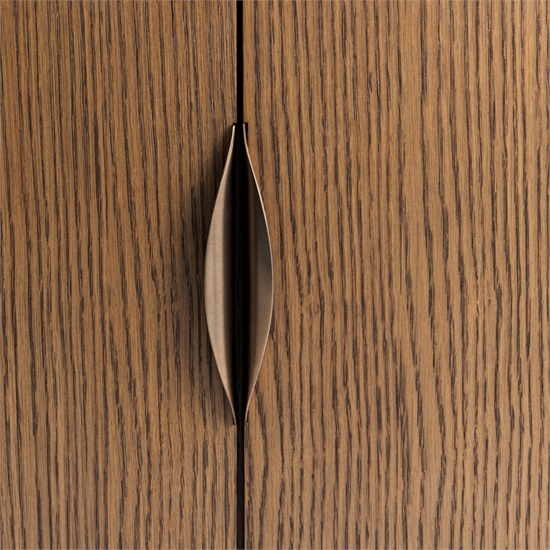 Portrait Wood TV Console - Sienna Brown