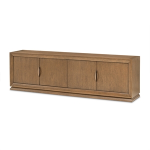 Portrait Wood TV Console - Sienna Brown