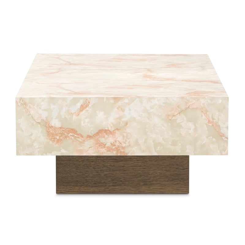 Portrait Rectangular Cocktail Table - Sienna Brown