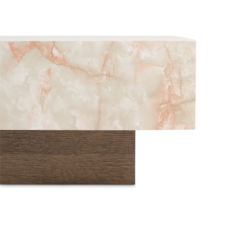 Portrait Rectangular Cocktail Table - Sienna Brown