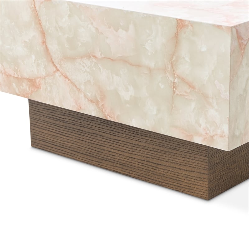 Portrait Rectangular Cocktail Table - Sienna Brown