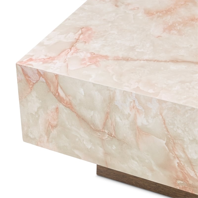 Portrait Rectangular Cocktail Table - Sienna Brown