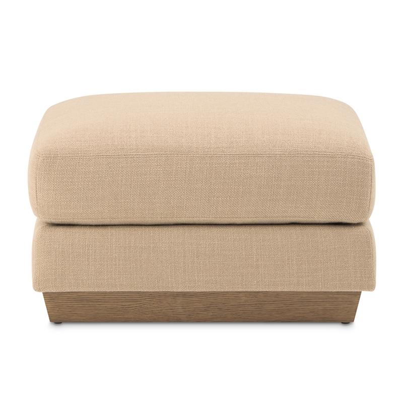 Portrait Square Ottoman - Toffee/Sienna Brown
