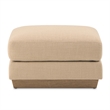 Portrait Square Ottoman - Toffee/Sienna Brown