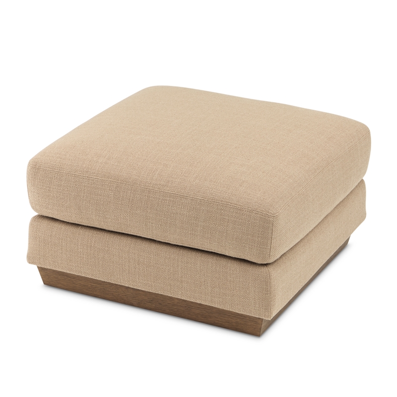 Portrait Square Ottoman - Toffee/Sienna Brown