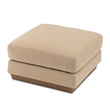 Portrait Square Ottoman - Toffee/Sienna Brown