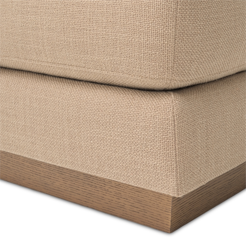 Portrait Square Ottoman - Toffee/Sienna Brown