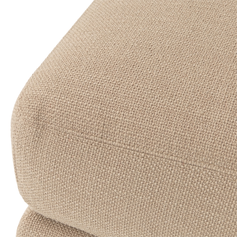 Portrait Square Ottoman - Toffee/Sienna Brown