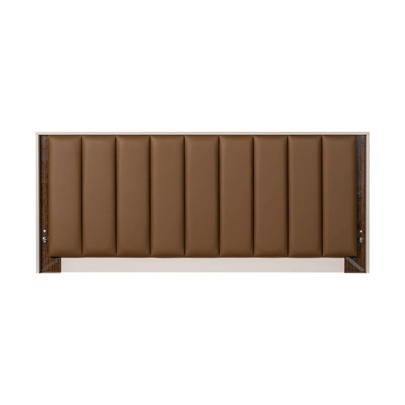 Pavira Eastern King Bed with LED Lights - Walnut