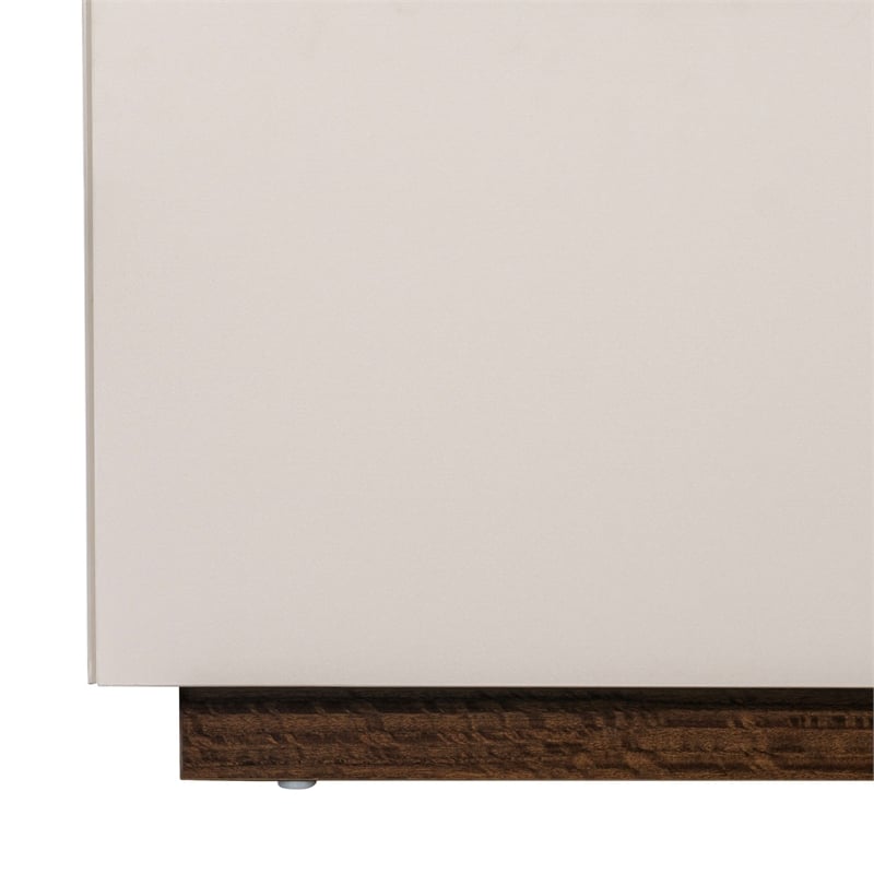 Pavira Eastern King Bed with LED Lights - Walnut