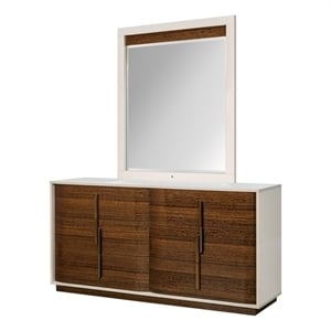 Pavira Dresser with Mirror - Walnut
