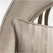 La Rachelle Chenille Flame Accent Chair - Lustre/Champagne
