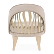 La Rachelle Chenille Flame Accent Chair - Lustre/Champagne