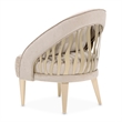 La Rachelle Chenille Flame Accent Chair - Lustre/Champagne