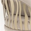 La Rachelle Chenille Flame Accent Chair - Lustre/Champagne