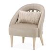 La Rachelle Chenille Flame Accent Chair - Lustre/Champagne
