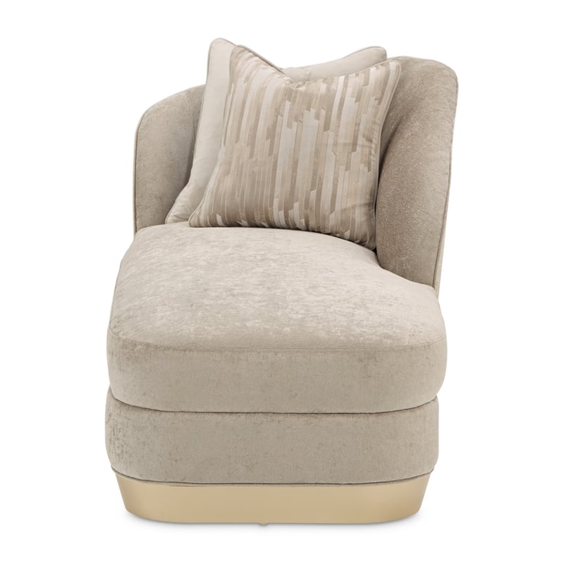 La Rachelle Chenille Chaise - Lustre/Champagne