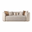 Gineverra Boucle 3-Seater Sofa - Biscotti/Ivory Gold