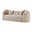 Gineverra Boucle 3-Seater Sofa - Biscotti/Ivory Gold