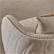 Gineverra Boucle Accent Chair - Biscotti/Ivory Gold