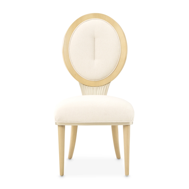 Camellia Field Dining Side Chair - Set of 2 - Cornsilk/Caramel