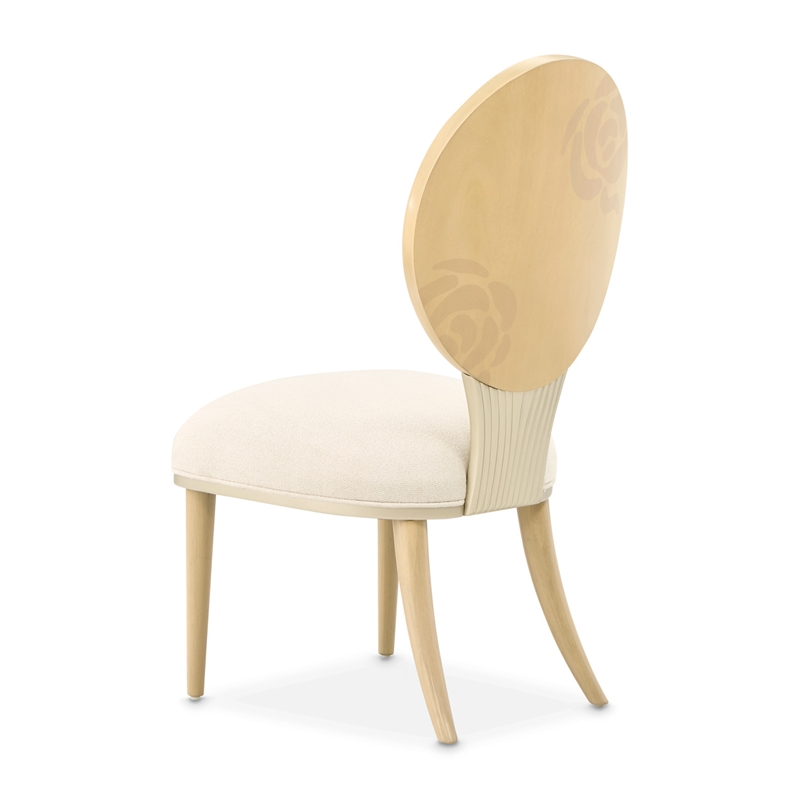 Camellia Field Dining Side Chair - Set of 2 - Cornsilk/Caramel
