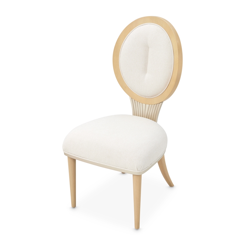 Camellia Field Dining Side Chair - Set of 2 - Cornsilk/Caramel