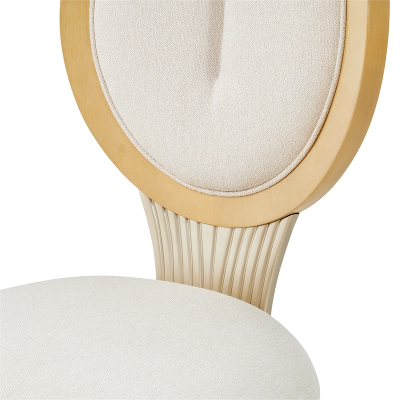 Camellia Field Dining Side Chair - Set of 2 - Cornsilk/Caramel