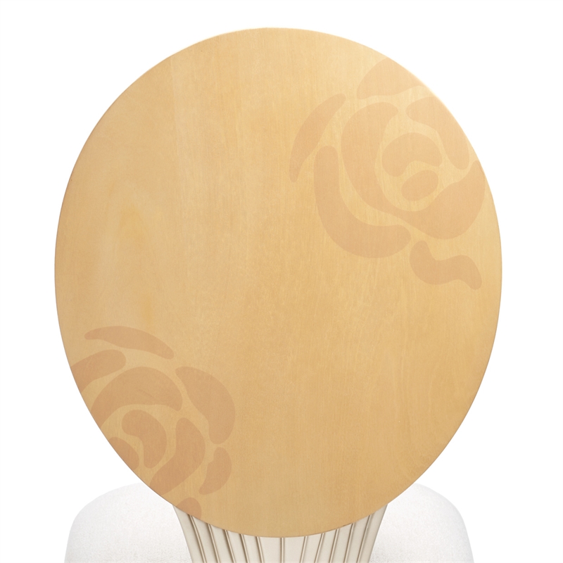 Camellia Field Dining Side Chair - Set of 2 - Cornsilk/Caramel