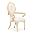 Camellia Field Dining Arm Chair - Set of  2 - Cornsilk/Caramel