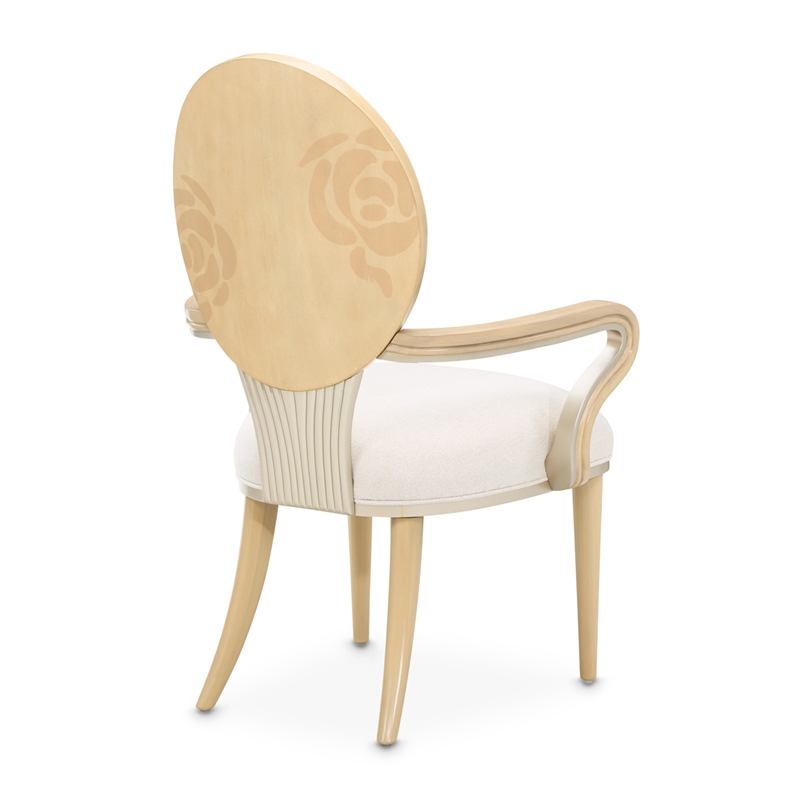 Camellia Field Dining Arm Chair - Set of  2 - Cornsilk/Caramel
