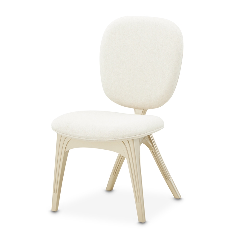 Camellia Field Vanity Set with Mirror and Chair - Caramel
