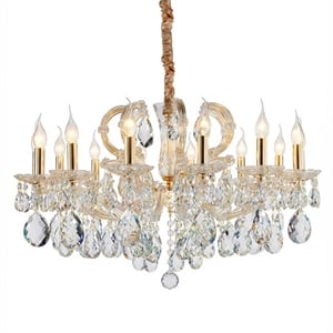 Portola 14-Light Traditional Crystal Chandelier - Gold