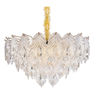 Orlisse 9-Light Acrylic Chandelier - Gold