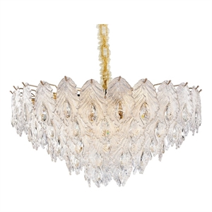 Orlisse 18-Light Acrylic Chandelier - Gold
