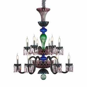 Noir 12-Light Traditional Crystal Chandelier