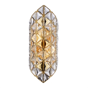Regalia 4-Light Crystal Wall Sconce - Gold