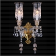 Garnier 2-Light Traditional Crystal Wall Sconce - Gold