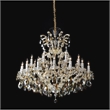 La Scala 25-Light Traditional Crystal Chandelier - Cognac