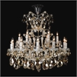 La Scala 19-Light Traditional Crystal Chandelier - Cognac