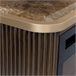 West Kensington Fireplace with Electric Insert - Medium Espresso
