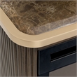 West Kensington Fireplace with Electric Insert - Medium Espresso