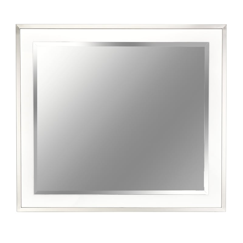 Marquee Wall Accent Mirror - Cloud White