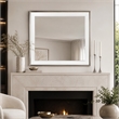Marquee Wall Accent Mirror - Cloud White