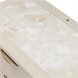 Portrait 2-Drawer Nightstand with LED Lights - Alabaster White