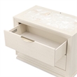 Portrait 2-Drawer Nightstand with LED Lights - Alabaster White