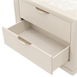 Portrait 2-Drawer Nightstand with LED Lights - Alabaster White