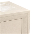 Portrait 2-Drawer Nightstand with LED Lights - Alabaster White