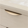 Portrait 2-Drawer Nightstand with LED Lights - Alabaster White